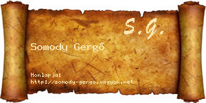 Somody Gergő névjegykártya